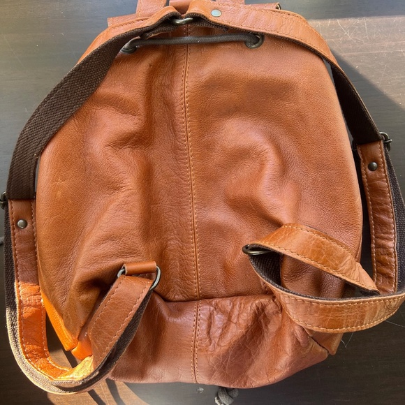 Paul Marius Leather Backpack, Lebaroudeur, Light Brown main image 11